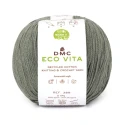 DMC EcoVita recycled cotton yarn, 100 g ball for crochet, colour 118 sage green