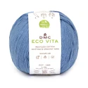 DMC EcoVita filato in cotone riciclato gomitolo da 100gr. per uncinetto colore 137 azzurro celeste cielo