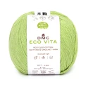 DMC EcoVita recycled cotton yarn, 100g ball for crochet, colour 138 acid lime green