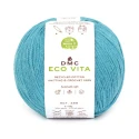 DMC EcoVita recycled cotton yarn, 100g ball for crochet, colour 187 turquoise