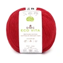 DMC EcoVita filato in cotone riciclato gomitolo da 100gr. per uncinetto colore 555 Rosso