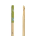Hand-painted bamboo crochet hook, 4.0 mm, ideal for cotton yarns - DMC U1788/4