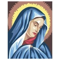 Madonna Half-Stitch Kit, Sweet Face of Mary - complete set with needle and threads by Collection D'Art 3078K