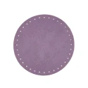 Round bottoms for faux leather bag Ø 16cm colour lilac wisteria