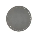 Round bottoms for faux leather bag Ø 16cm colour dark grey