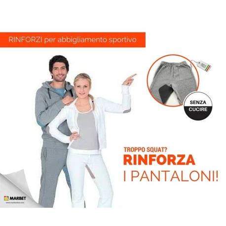Rinforzi Olympic termoadesivi in Jersey per pantaloni - 3 Marbet