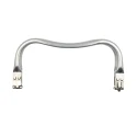 Concealed wave-shaped spring clasp for making handbags and clutch bags 19 cm