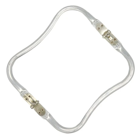 Chiusura a molla forma ondulata a scomparsa per realizzare borse e pochette clutch 19 cm