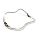 Concealed wave-shaped spring clasp for making handbags and clutch bags