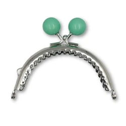 Chiusura clic clac ball con perle colorate grandi 2