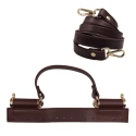 SICILY bag kit complete with brown handle and shoulder strap with gold metal details