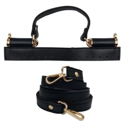 Kit per Borsa SICILY completo di manico e tracolla bianco con dettagli metallici in oro 2