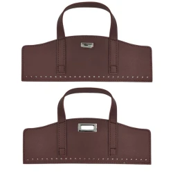 Kit for Classic Bag complete with flap with brown handle and silver swivel clasp