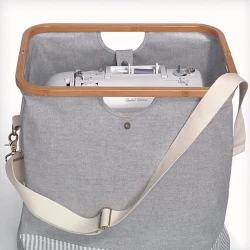 Borsa porta lavoro cucito, maglia e macchina da cucito in tela e bambù ideale per viaggiare - 612557 Prym 2
