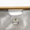 Sewing kit bag, knitting bag and sewing machine bag in canvas and bamboo, ideal for travelling - 612557 Prym