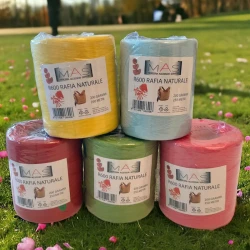 Natural Raffia 200g eco-friendly spooled bag yarn