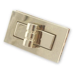 Large rectangular gold metal swivel clasp - MA231 Mas