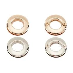Small round metal eyelets for bags 10.5mm - 2 pieces - MA237 Mas
