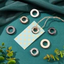 Small round metal eyelets for bags 10.5mm - 2 pieces - MA237 Mas