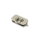 Chiusura a girello petit mini in metallo argento
