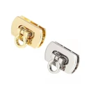 Chiusura a girello petit mini in metallo oro e argento