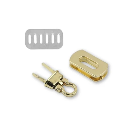 Chiusura a girello petit mini in metallo oro