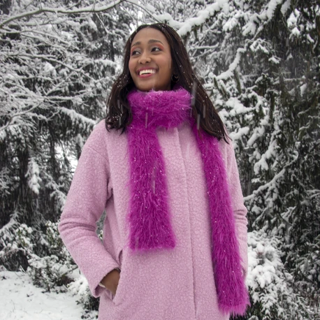 Gomitolo filato effetto pelliccia ecologica per borse e accessori Yeti Chic Fur - PL5000 Mas