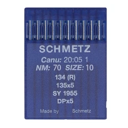 Schmetz 10 Round-headed needles for sewing machines, system 134 (R) Industrial St. 70