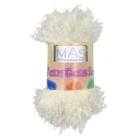 Gomitolo filato effetto pelliccia ecologica per borse e accessori Yeti Chic Fur colore panna - PL5000 Mas