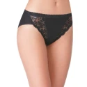 Sloggi CHIC TAI donna slip in cotone sgambato con pizzo nero