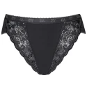 Sloggi CHIC TAI women's low-cut cotton briefs with black lace