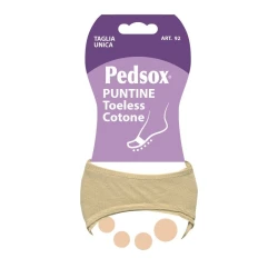 Open cotton toe caps with non-slip insole for women