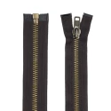 Large 80cm T8 metal zip for jackets brown bronze chain