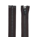 Large 80cm T8 metal zip for gunmetal chain brown jackets