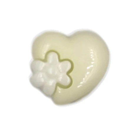 4 Pulsanti Decorativi Per WC A Forma Di Cuore, In Plastica, Colori Assortiti (rosso, Giallo, Bianco, Rosa) Con Adesivi Inclusi
