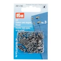 Ganci ed Occhielli N. 3 misura media acciaio per gonne e pantaloni - 261216 Prym