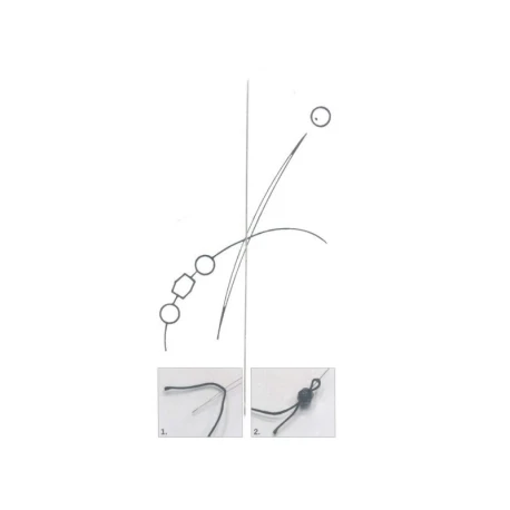 75mm flexible needle with large eye for threading beads - K1182-75Benox