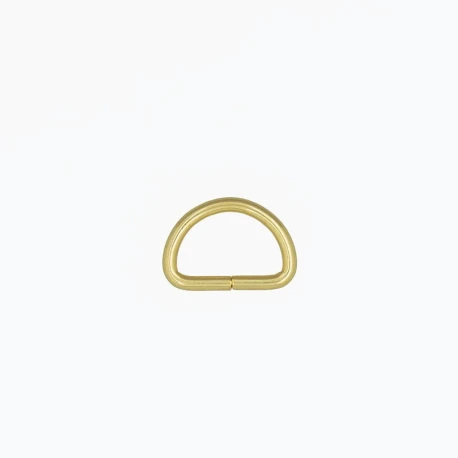 16mm half-moon buckle, semi-circular gold ring with high-quality Italian electroplating - 2 pieces - Benox FF582-16-O