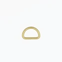 Fibbia a mezzaluna 16mm anello semicircolare oro con galvanica Italia alta qualità - 2 pezzi - Benox FF582-16-O