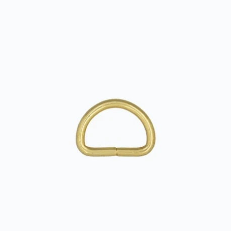 20mm half-moon buckle, semi-circular gold ring with high-quality Italian electroplating - 2 pieces - Benox FF582-20-O