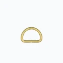 20mm half-moon buckle, semi-circular gold ring with high-quality Italian electroplating - 2 pieces - Benox FF582-20-O