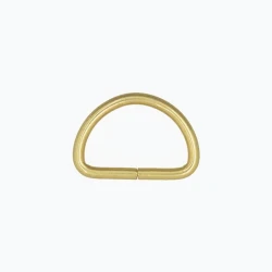 25mm half-moon buckle, semi-circular gold ring with high-quality Italian electroplating - 2 pieces - Benox FF582-25-O 2