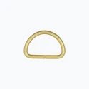 Fibbia a mezzaluna 25mm anello semicircolare oro con galvanica Italia alta qualità - 2 pezzi - Benox FF582-25-O