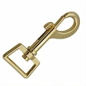 Large, sturdy spring-loaded carabiner hook, gold-plated, high quality, made in Italy - Benox FF581-20-O
