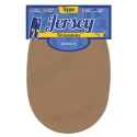 Toppe ovali in maglina Jersey termoadesive e bordate colore beige - 230011 USIT