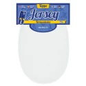 Oval jersey jersey patches thermoadhesive and edged white - 230011 USIT