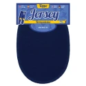 Oval jersey jersey patches heat-adhesive and edged medium blue - 230011 USIT