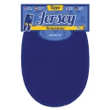 Toppe ovali in maglina Jersey termoadesive e bordate colore blu sport bluette - 230011 USIT
