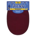 Toppe ovali in maglina Jersey termoadesive e bordate colore bordeaux - 230011 USIT