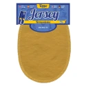 Oval jersey jersey patches heat-adhesive and bordered mustard yellow - 230011 USIT